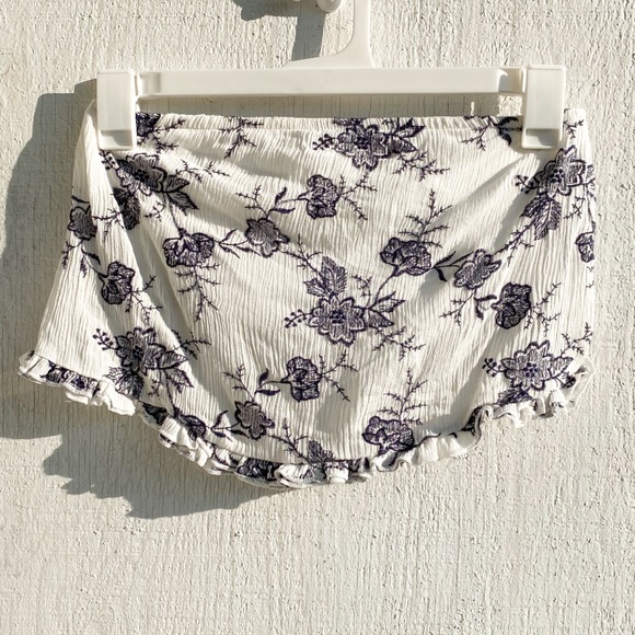 Sadie & Sage Tops - Sadie & Sage | Embroidered Bandeau Crop Top